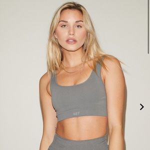 Set Active Box Cut bra size M/L in the color Steel